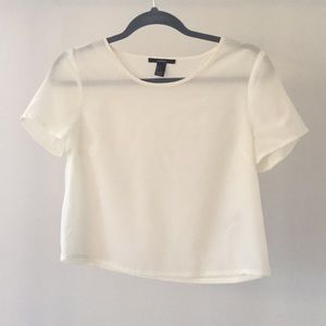 💕Ivory FOREVER21 Blouse. Size small 💕